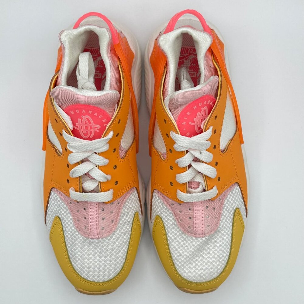 Women's Nike Air Huarache Summit White/Hyper Pink-Solar Flare Sz 7 DX2674-100 - Picture 11 of 13